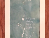 Freie Kalligrafie Anfang